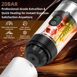OEM Customize Pattern Portable Espresso Maker <b>Machine</b> Heating Water Compatible with Small Large Capsules and <b>Coffee</b> Powder - Product Image 3