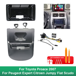 Fascia de marco de coche de 9 pulgadas y 22,86 cm para <span class=keywords><strong>Toyota</strong></span> <span class=keywords><strong>Proace</strong></span> <span class=keywords><strong>2007</strong></span> para Peugeot Expert Citroen Jumpy Fiat Scudo adaptador Android Radio Kit - Product Image 6