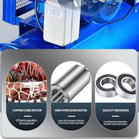 Compresseur d'air à piston 2HP de grande capacité, lubrifié, vendu directement par l'usine, avec moteur et pompe portables, fiable et efficace