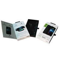 Emballage en carton rigide avec logo personnalisé, laminage mat et gaufrage pour les boîtes de chargeurs de voiture et de câbles USB, fermeture magnétique