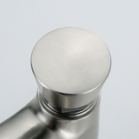 Robinet de lavabo à temporisation en acier inoxydable 304, à eau froide uniquement, à fermeture automatique par pression, pour lavabo public et hôtelier