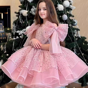 Vestido <span class=keywords><strong>de</strong></span> Fiesta <span class=keywords><strong>de</strong></span> Princesa para Niña, Estilo Cuento <span class=keywords><strong>de</strong></span> Hadas, Color Caramelo, Tul con Flores, <span class=keywords><strong>Alta</strong></span> <span class=keywords><strong>Costura</strong></span>, <span class=keywords><strong>Alta</strong></span> Calidad, para Boda o Cumpleaños, con Cola - Product Image 1