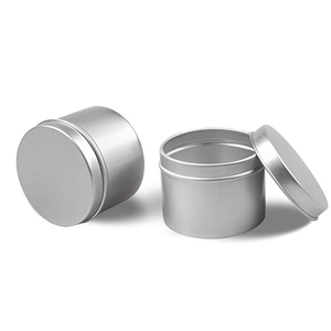 Hộp Nến Sáp Vẽ Liền Mạch Bằng Kim Loại Tròn Tùy Chỉnh Giá Nhà Máy Bán Buôn Có Nắp Hộp Thiếc 8Oz - Product Image 1