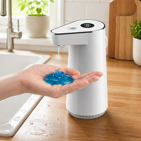 Distributeur de savon électrique portable rechargeable par USB, distributeur automatique de désinfectant pour les mains sans contact, mural, 300 ml, pour l'extérieur