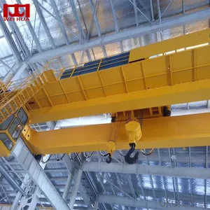 Personalizado 50 ton 35 tons 20m Span Taller de acero Gancho de doble viga elevación 65 Ton grúa aérea