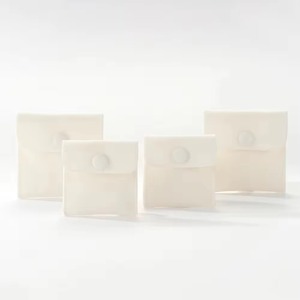PackSecret Customized Luxury Velvet Lock Washable Jewelry Container Flap <b>Envelope</b> Pouch Button Closure for Earrings Bracelet - Product Image 2