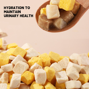 Premios Liofilizados para Mascotas de Pechuga de Pollo, Yema de Huevo, Hígado de Pollo y Salmón - Snacks de Entrenamiento para Perros y Gatos con >78% de Proteína Pura de Carne - Product Image 2