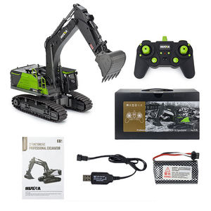 HUINA 1593 Excavatrice RC en métal 1/14, Camion benne, Tracteur chenillé en alliage, Chargeuse, Voiture télécommandée 2.4G, Voitures RC pour enfants - Product Image 3
