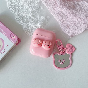 Nouveau Style rose 3D <span class=keywords><strong>cochon</strong></span> Design étui pour casque 3rd Gen pour <span class=keywords><strong>Airpods</strong></span> 1st/2nd Pro accessoire de couverture d'écouteur pour <span class=keywords><strong>Airpods</strong></span> 4 - Product Image 4