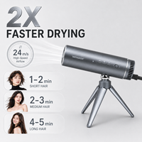 Sèche-cheveux portable INOVAXION, gain de place, 110000 tr/min, haute vitesse, sèche-cheveux sur pied, mains libres, pour enfants