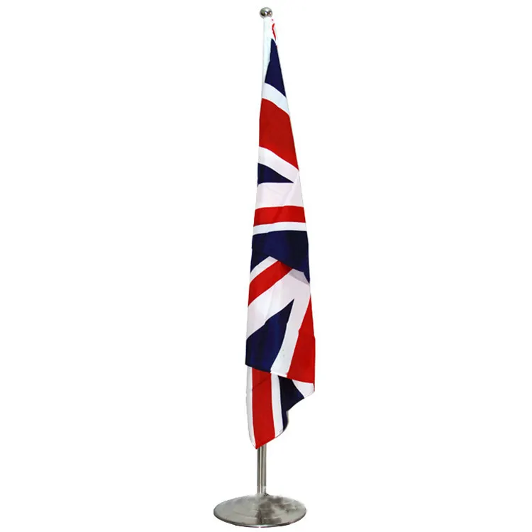 Bandera extraíble de 2 metros de altura, poste personalizado para decoración de suelo, conferencia, interior