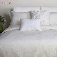 Parure de couette en jacquard, ensemble de literie de luxe, drap de lit, vente directe,