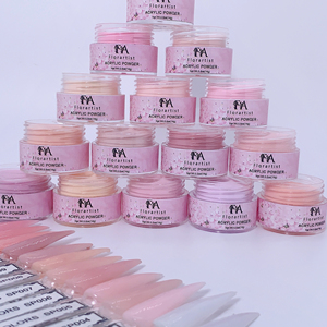 Etiqueta privada 2oz Acrílico Precio del fabricante 60 colores <span class=keywords><strong>Nude</strong></span> Pink Ombre Colors Polvo acrílico para suministro de uñas - Product Image 1
