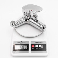 Mitigeur thermostatique mural ITALOMIX pour bain et douche, corps en alliage de zinc poli argenté, poignée unique, robinet de baignoire eau chaude et froide