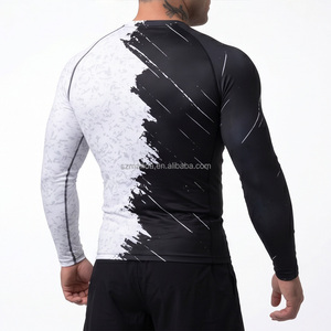 T-shirt de compression à manches longues pour homme, séchage rapide, antibactérien, rashguard BJJ pour entraînement de Jiu-Jitsu sans kimono - Product Image 3