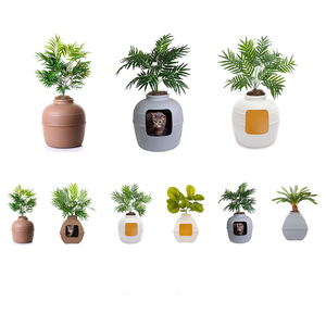 Litière pour animaux de compagnie en plastique grande taille, design toilette, décoration intérieure pour plantes, lit caché pour animaux - Product Image 2