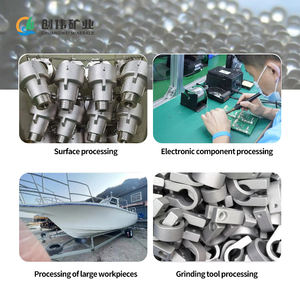 Cuentas de vidrio de tamaño uniforme y alta dureza para granallado eficaz para limpieza y granallado de superficies en la industria automotriz - Product Image 4