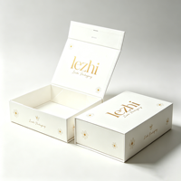 Boîte de luxe avec logo personnalisé, fermeture magnétique, couvercle en carton rigide, boîte en carton noir avec aimant, emballage pour chaussures, vêtements, emballage cadeau en carton