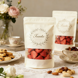 Bolsa con Cierre Zip Biodegradable Personalizada para Frutos Secos, Pan, Alimentos, Granos de Café, Comida para Bebés, Bolsa de Empaque a Prueba de Agua - Product Image 3