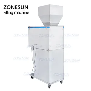 ZONESUN DL-5000 titreşim kahve çekirdeği çay poşeti poşet toz kılıfı yarı otomatik raf tartı dolum makinası