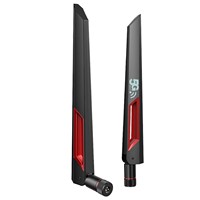 Antena de Varilla de Goma de Doble Banda 2.4G/5.8G, Adecuada para Routers Inalámbricos, Repetidores de Computadora, Drones FPV de Escritorio, Proyectos de Bricolaje para PS4