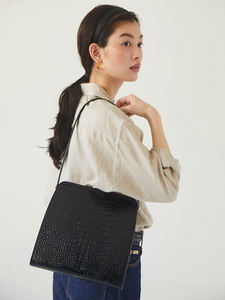 Mayorista fábrica textura personalizada mujeres bandolera cocodrilo hecho a mano patrón bolso - Product Image 5