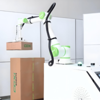 Bras robotique collaboratif à 6 axes, charge utile de 6 kg, portée de 925 mm, robot de soudage industriel avec PLC et acier inoxydable
