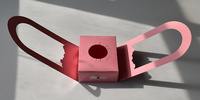 Boîte d'emballage de tasse de café rose recyclée boîte en papier d'emballage de boisson de nourriture à emporter Portable personnalisée