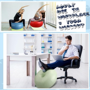 Chaises de yoga gonflables flexibles pour la salle de classe, pompe, ballon d'exercice en PVC en forme de donut, entraînement d'équilibre et de stabilité, maison, bureau, salle de sport, entraînement - Product Image 6