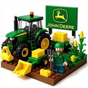 Blocs de construction en plastique ABS transfrontaliers compatibles avec le modèle de <span class=keywords><strong>tracteur</strong></span> <span class=keywords><strong>jouet</strong></span> et de moissonneuse-batteuse, cadeau éducatif pour enfants, 127 pièces, 14 ans et plus - Product Image 1