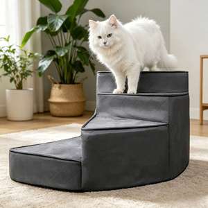 Escaleras para Mascotas, Rampa para Perros, Escalones de Espuma Suave para Caminar sobre Camas Altas y Sofás, para Perros Pequeños, Venta al por Mayor de Fábrica - Product Image 4