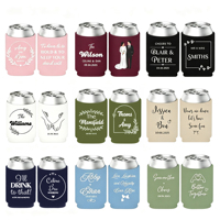 Coozies personnalisés en néoprène de 12 oz pour canettes de boisson, idéaux pour les mariages et les fêtes
