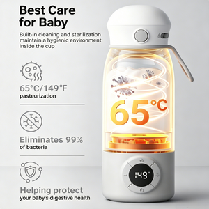 เครื่องอุ่นขวดนมพกพา Electricomini สแตนเลส ซิลิโคน ไร้สาย ชาร์จ USB ได้ ความจุ 500 มล. รักษาอุณหภูมิคงที่สำหรับเด็ก - Product Image 3