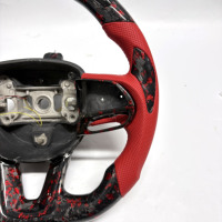 Volant personnalisé en cuir en fibre de carbone conçu pour les modèles de chargeur Dodge Challenger Hellcat Challenger SRT RT Series