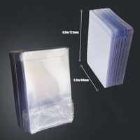 Emballage personnalisé avec logo, porte-cartes transparent semi-rigide, porte-cartes de jeux TCG Pokemoned, porte-cartes de sport, protège-cartes 35PT