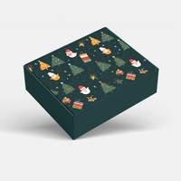 Mehrteilige Weihnachts-Schokoladen-Geschenkbox mit CMYK-Druck Lebensmittelechte Grüne Papier-Versandbox für die Feiertage