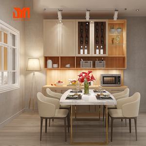 <span class=keywords><strong>JYN</strong></span> Armoire de salle à manger en bois massif personnalisée Table à manger intégrée pour rangement intégré Armoire haute de salon - Product Image 3