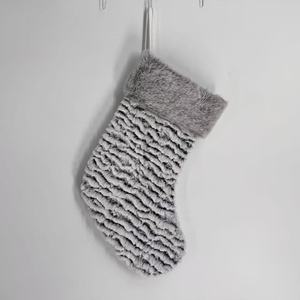Chaussettes de Noël personnalisées sur mesure, nouvelle collection, vente en gros d'usine, chaussettes de Noël de 45 cm, décorations de Noël, cadeaux, prix réduits - Product Image 4
