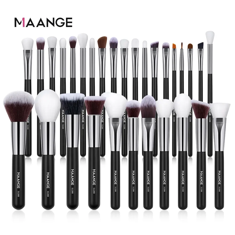 MAANGE 30psc wholesale makeup brush sets professional make up tool custom logo luxury cosmetic brushes