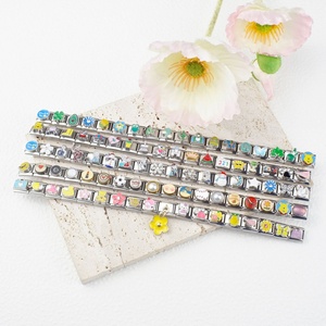 Bracelet extensible en acier inoxydable avec breloques modulaires italiennes, à assembler soi-même, motif dessin animé, accessoire de mode - Product Image 4