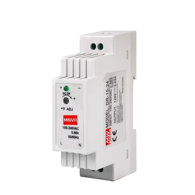 Din Rail Power Supply 12V 24V 48V 15W 30W 60W 75W 120W Din Rail Industrial Power Supply 1.25A 2A 5A 6.3A