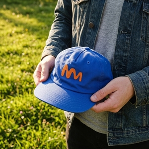 Sombrero azul de 5 paneles al por mayor, gorras con diseños bordados, gorras Vintage sin estructura lisas de buena calidad con logotipo personalizado - Product Image 6