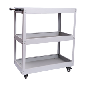 Carrello Portautensili Mobile a 3 Ripiani con Quattro Ruote in Acciaio, Facile da Usare per Officina e Attrezzi - Product Image 6