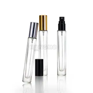 Atacado rolo de perfume de vidro-Frasco de vidro recarregável de 10 ml, frasco de rolo de perfume de luxo grosso de parede, frasco de vidro recarregável para perfume