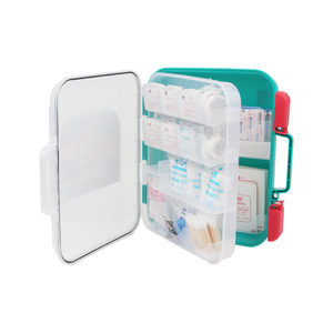 Kit de primeros auxilios compatible con estuche rojo duro 326 piezas supera las pautas OSHA y ANSI Oficina, hogar, coche, escuela, emergencia, supervivencia - Product Image 3