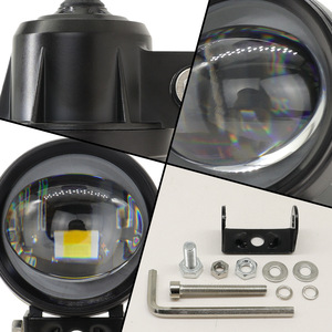 ไฟสปอร์ตไลท์มอเตอร์ไซค์แบบฟิชอาย 30W LED ลำแสงคู่ 12V DC ควบคุมด้วยสวิตช์ สำหรับไฟส่องสว่างออฟโรด - Product Image 2