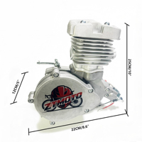 Motore per bici da corsa con carburatore PHBG21mm, cilindro Nikasil, 80 km/h, a benzina, 2 tempi, ottimo kit motore da 85cc per bicicletta
