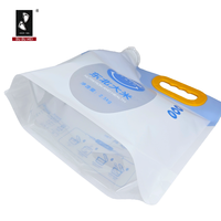 Sachet de conservation alimentaire transparent réutilisable de qualité alimentaire, étanche à l'humidité, scellé, type retort, pour riz et céréales, avec bec verseur portable
