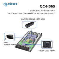 Pompe à eau électrique OCOCOO H06S-12v DC 450L/H 3M Débit élevé Haute pression Système de refroidissement d'ordinateur OEM personnalisé Basse température