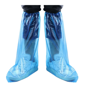 डिस्पोजेबल आउटडोर रेनप्रूफ बूट कवर सुरक्षात्मक पी <span class=keywords><strong>cpe</strong></span> उच्च घुटने के लंबे जूते कवर - Product Image 1